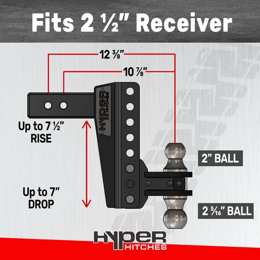 2.5" S250 / 7" Drop/Rise