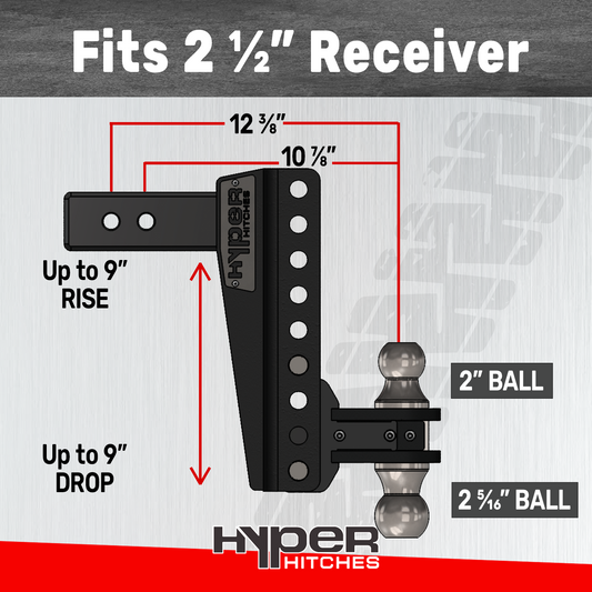2.5" S250 / 9" Drop/Rise