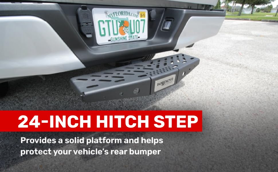 USA Bump Step Hitch Step - Trailer Hitch Mounted Bumper Protector